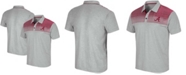 Colosseum Men's Gray Alabama Crimson Tide Needles Polo Shirt